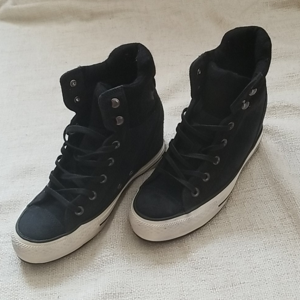 Converse Women CT Plat Plus CL Black Sneakers